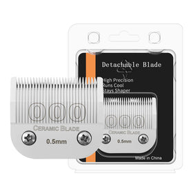 HONGNAL 000 ceramic blade with 0.5 mm cut for precise clipping.