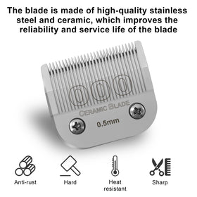 HONGNAL 000 blade compatible with Oster A5 series clippers.