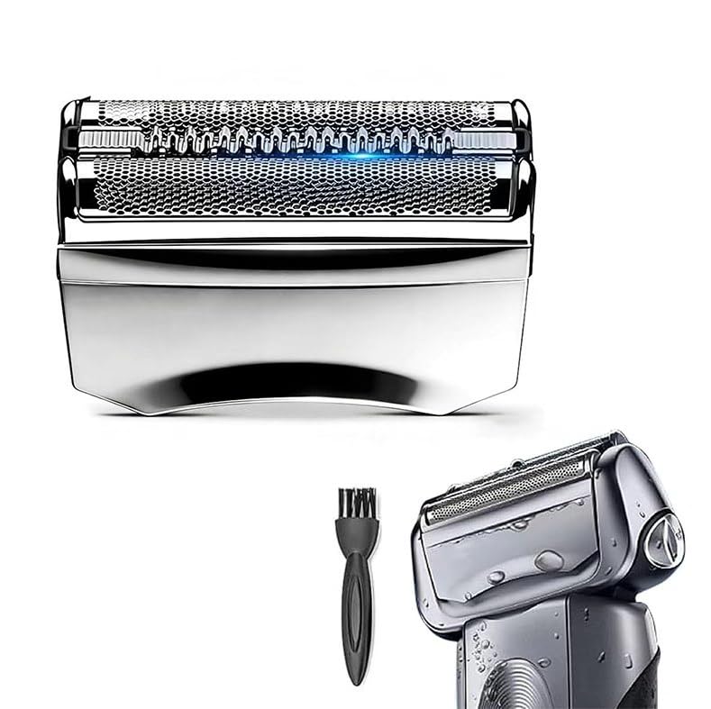 HONGNAL 70S Series 7 replacement head close-up demonstrates precise blade fit for clean shaves.