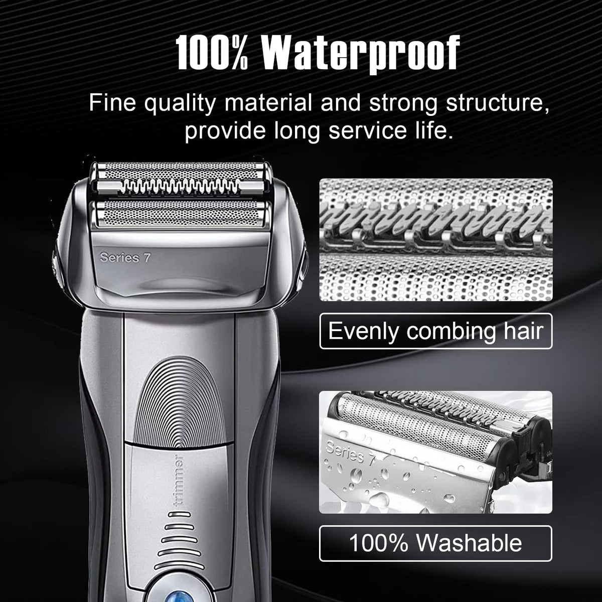 HONGNAL replacement head cleaning image illustrating easy upkeep after use.
