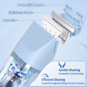 HOHOLE bikini trimmer IPX7 waterproof for wet or dry use.