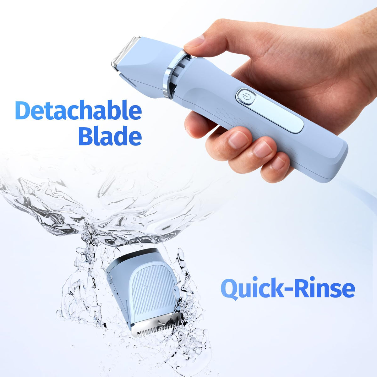 HOHOLE trimmer with USB-C charging dock for quick power on the go.