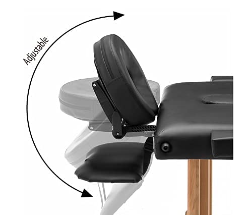 The tilt post adjustment lets you customize incline for comfortable head positioning.