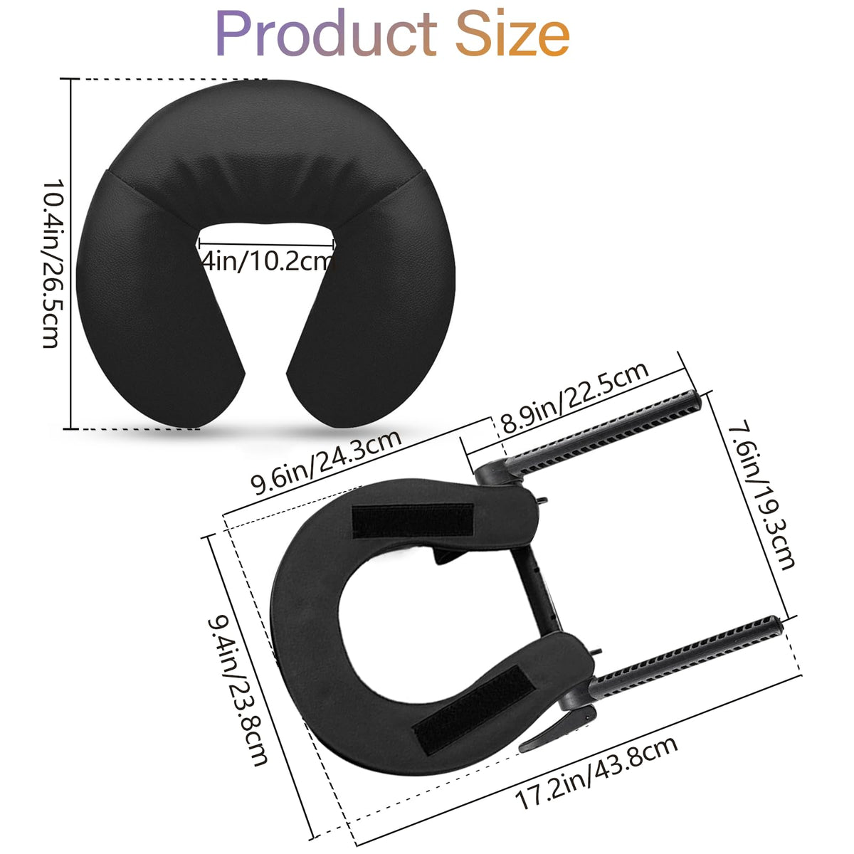 HOINCO face-down U-shaped pillow enables comfortable client positioning.