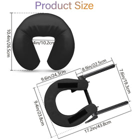HOINCO face-down U-shaped pillow enables comfortable client positioning.