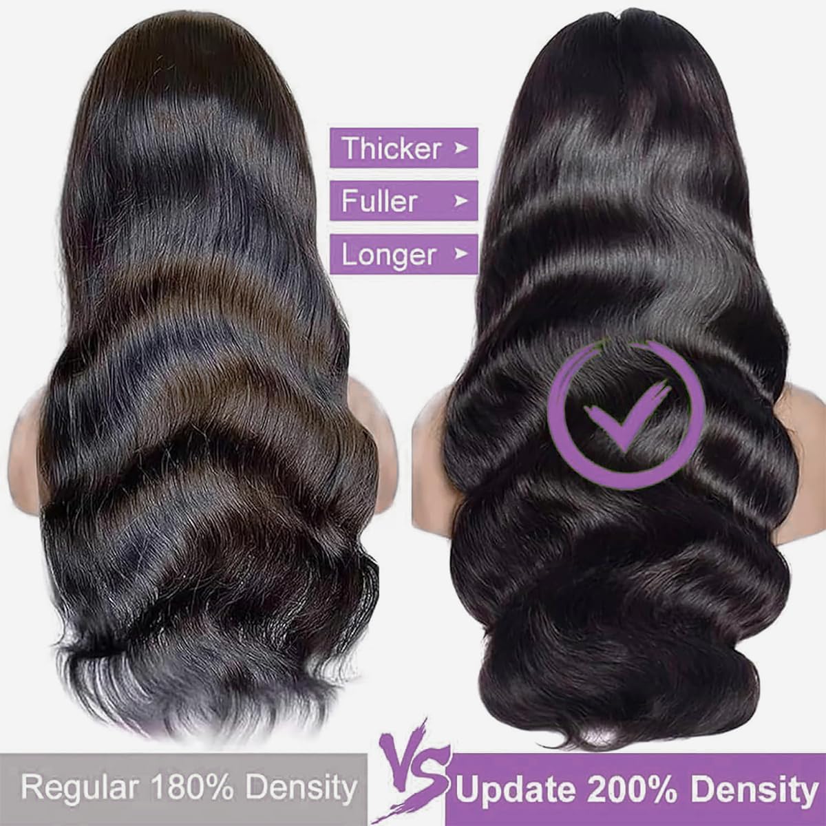 Hoisali natural hairline with baby hair for a seamless blend.