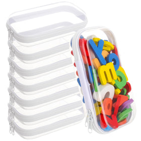 Hokoad clear hard shell zipper case lets you see contents at a glance.