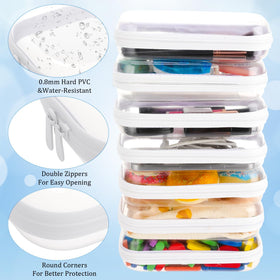 Hokoad dual-zipper design enables easy opening and closing.