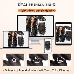 Full Holiden 18-inch natural black hair extensions set