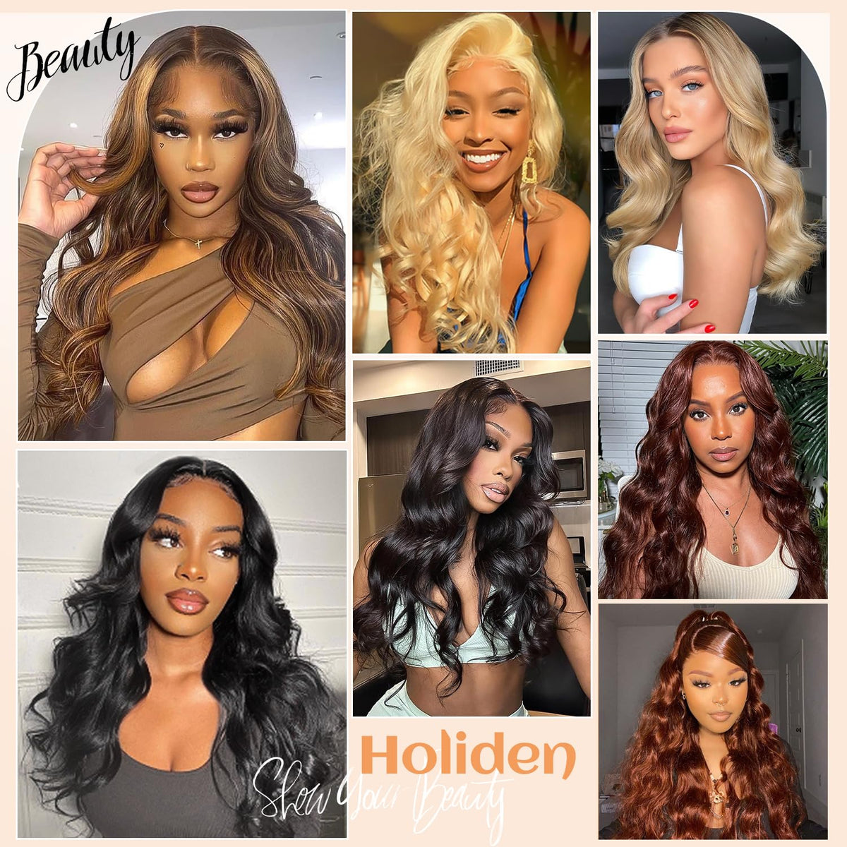 Worn day to night, Holiden clip-ins blend with real hair
