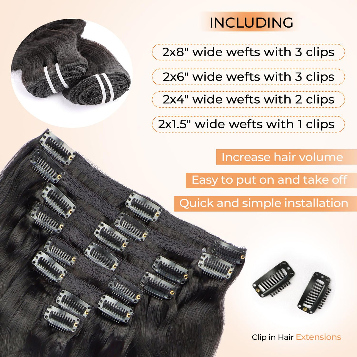 Holiden stainless steel clips provide secure attachment and durability