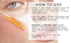 HOLISTIC APOTHECARY Cold-pressed oil blend texture on skin.