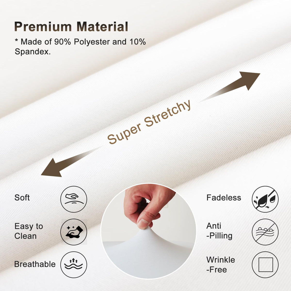 Holits machine-washable cover simplifies cleaning between clients.