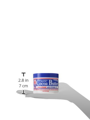 Applying Hollywood Beauty Cocoa Butter yields smooth, hydrated skin.