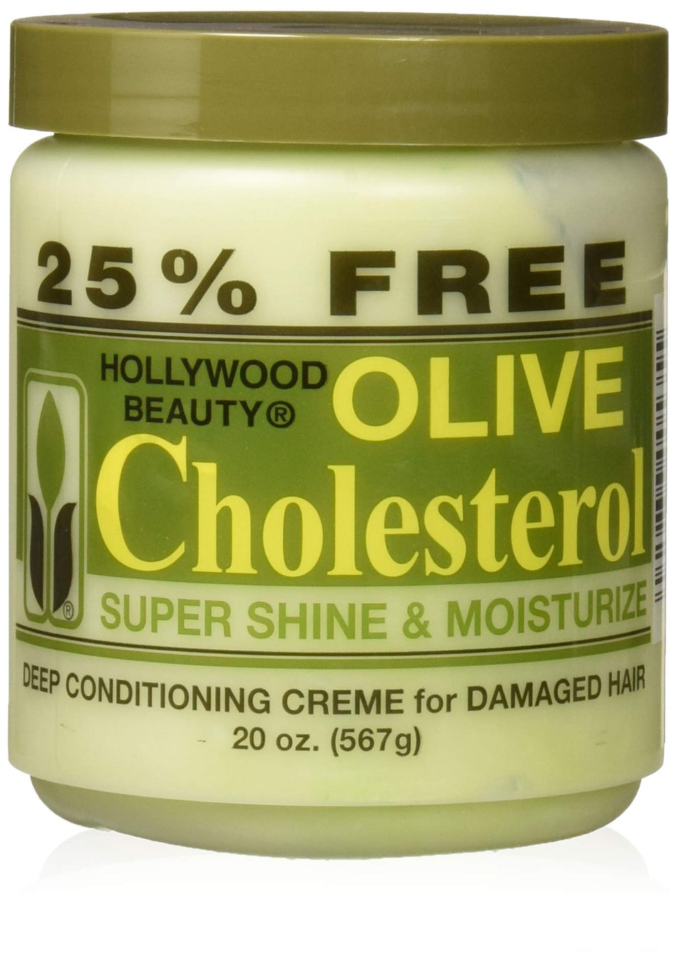 Hollywood Beauty Olive Cholesterol 20oz pack bottle for salon conditioning