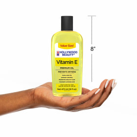 Hollywood Beauty Vitamin E Oil family-size bottle great value.