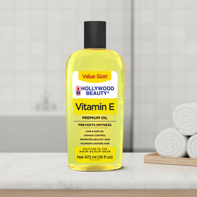 Hollywood Beauty Vitamin E Oil on skin nourishes and moisturizes.