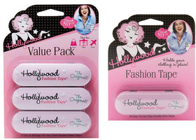 Hollywood Fashion Secrets fashion tape tin front view for quick, discreet wardrobe fixes.