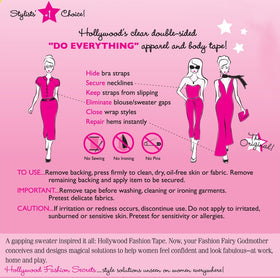 Hollywood Fashion Secrets fashion tape tin spread pack for versatile on-the-go garment security.