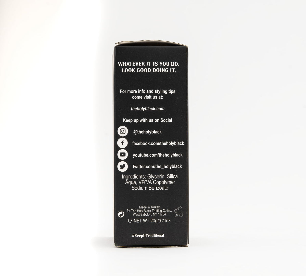 The Holy Black Matte Texture Powder volume boost for fine hair.