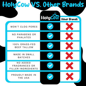 HolyCow balm for eczema-friendly skincare with hydration and barrier support.