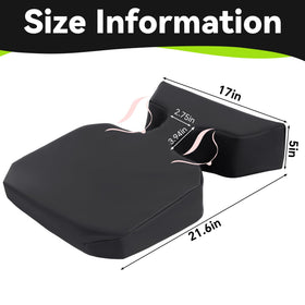 HOMBYS breast pillow side view highlighting 5-inch thickness for comfort