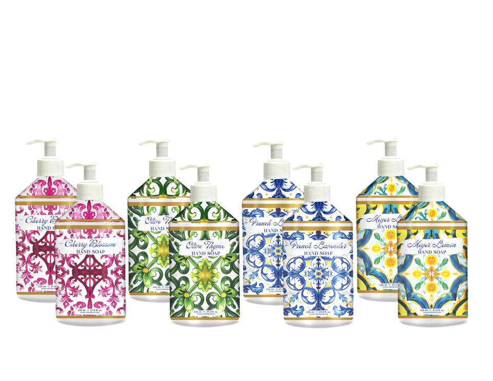 Home & Body Company Dolce Breeza hand soap cherry blossom pump enhances daily hand care.