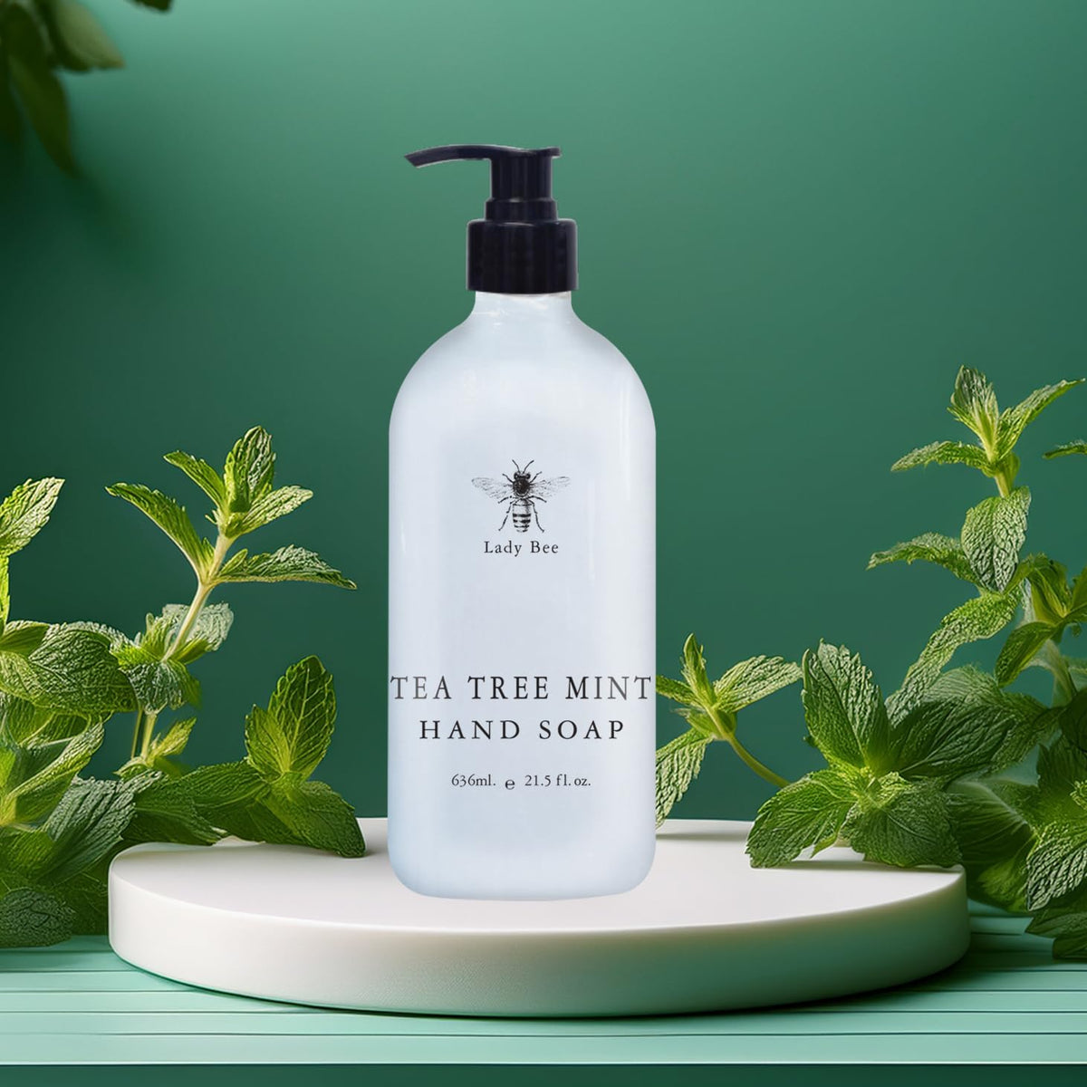 Home & Body Company Lady Bee hand soap set honey almond bottle pump with warm, comforting fragrance.