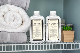 Home & Body Apothecary 101 hand soap refills ready to replenish your dispenser