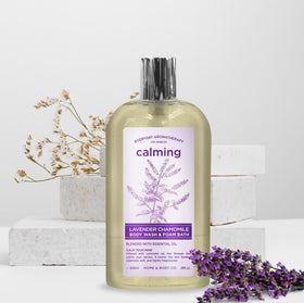 Home & Body Company Everyday Aromatherapy Duo in a shower scene for luxurious cleanse.
