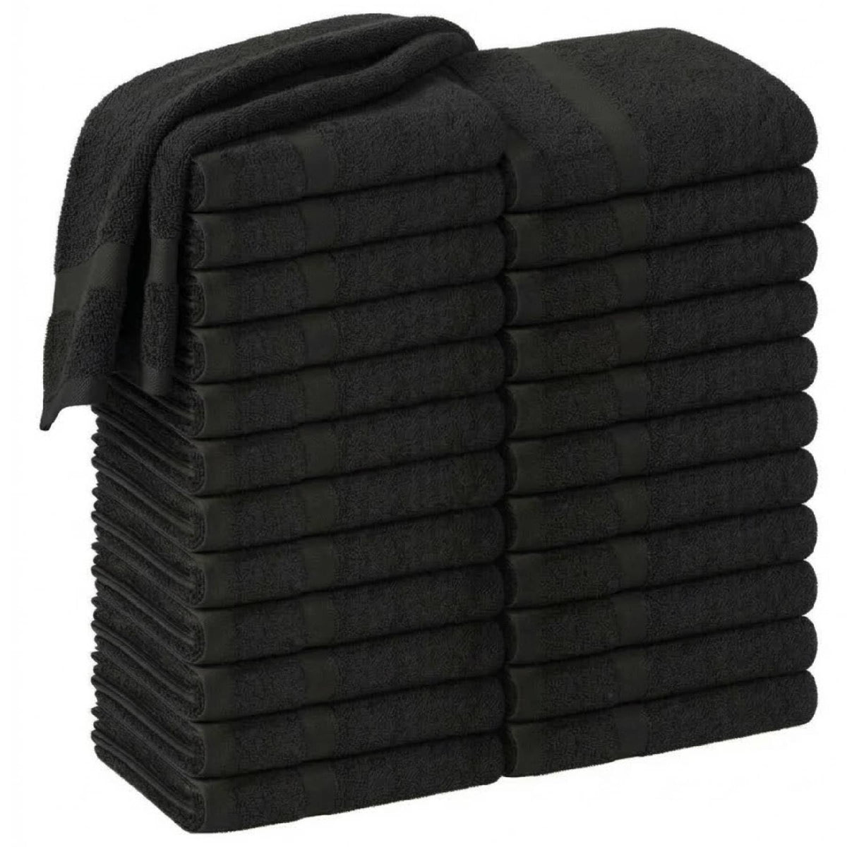 HOME ESSENTIALS salon towel folded in bulk pack for professional use
