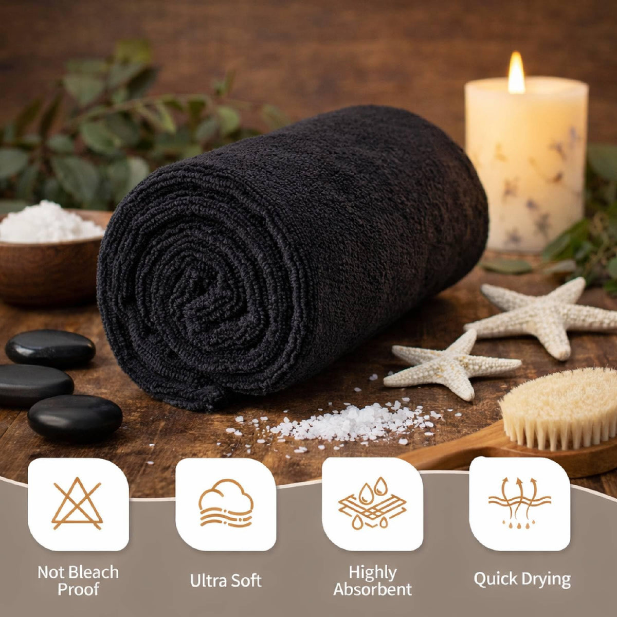 Machine-washed HOME ESSENTIALS towel maintaining softness and durability