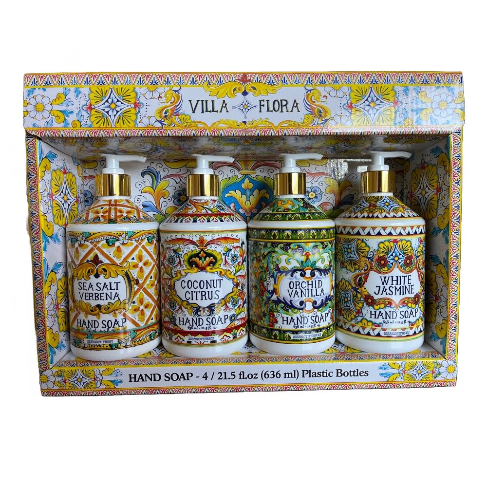 Home & Body Company Villa Flora Sea Salt Verbena bottle with long-lasting aroma.
