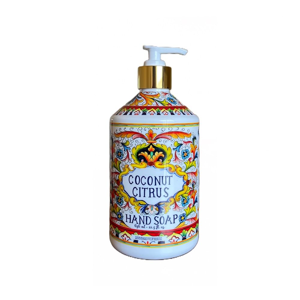 Villa Flora vibrant packaging enhances kitchen or bath décor.
