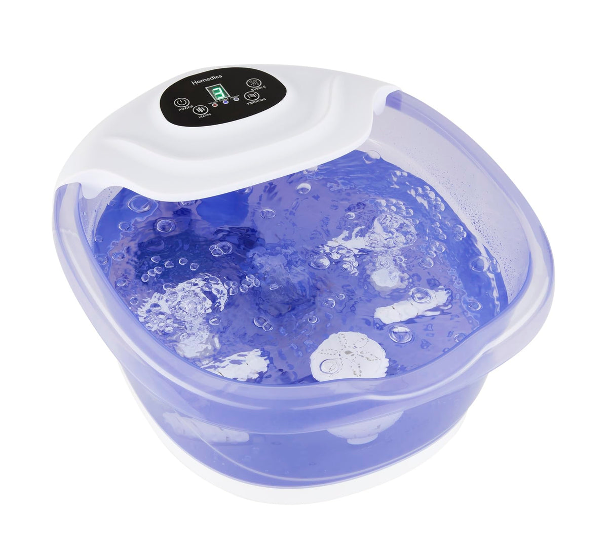 HoMedics Salt-N-Soak footbath with Heat Boost ready for a relaxing at-home soak