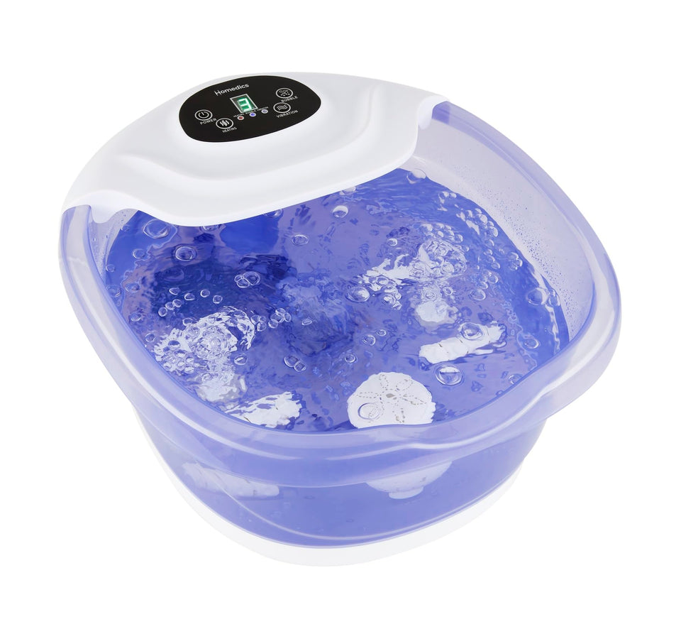 HoMedics Salt-N-Soak footbath with Heat Boost ready for a relaxing at-home soak