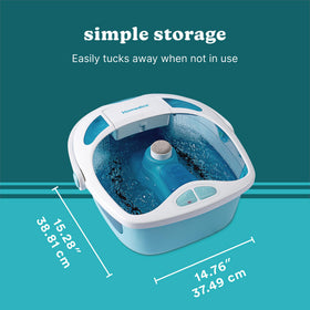HoMedics Shower Bliss Foot Spa pumice stone and brush for smoothing calluses.