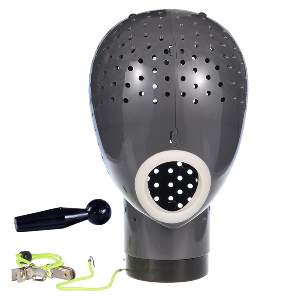 HOMEGOAL wig dryer stand in dark grey for fast inside-out wig drying