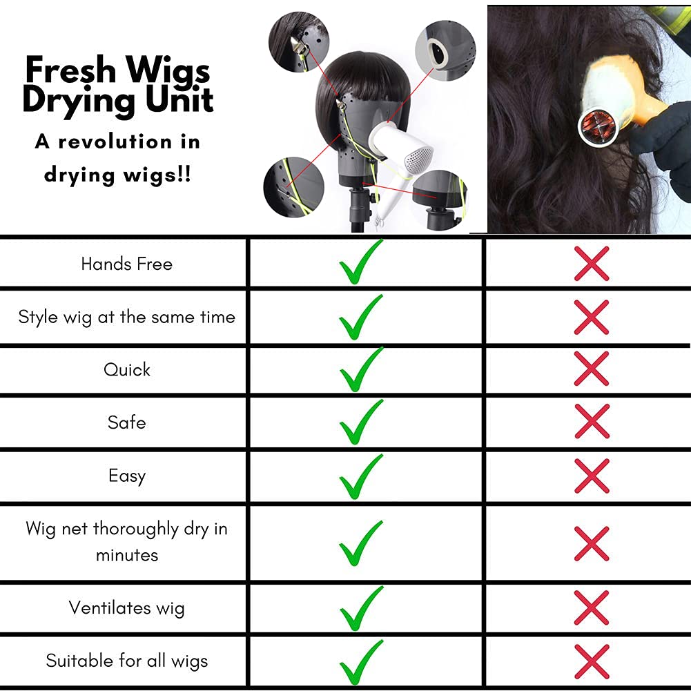 HOMEGOAL hands-free drying enables styling while drying