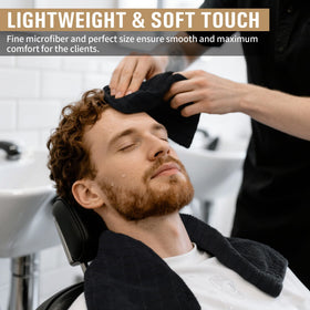 HOMERHYME barbershop towels, highly absorbent for between-client blotting