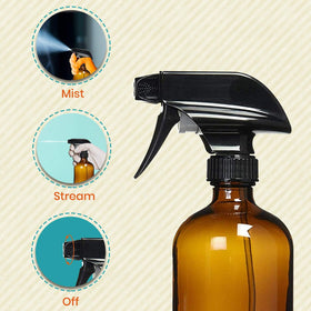 Homeries durable black trigger ensures comfortable, controlled spraying.