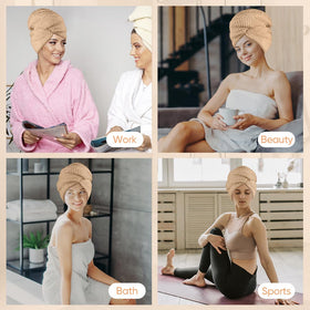 HOMEXCEL curl-friendly wrap designed for curly hair types.
