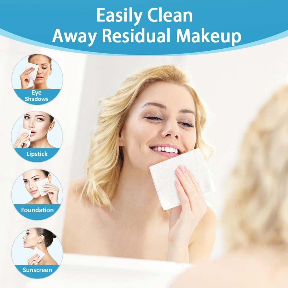 HOMEXCEL Face Towels ultra-soft fabric shown for sensitive skin comfort.