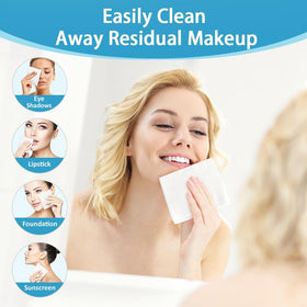 HOMEXCEL Face Towels ultra-soft fabric shown for sensitive skin comfort.