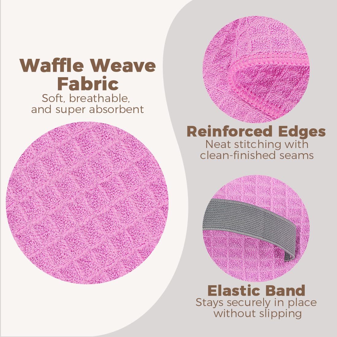 HOMEXCEL 40x265 waffle-weave towel demonstrates boosted absorption.