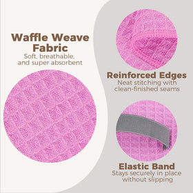 HOMEXCEL 40x265 waffle-weave towel demonstrates boosted absorption.