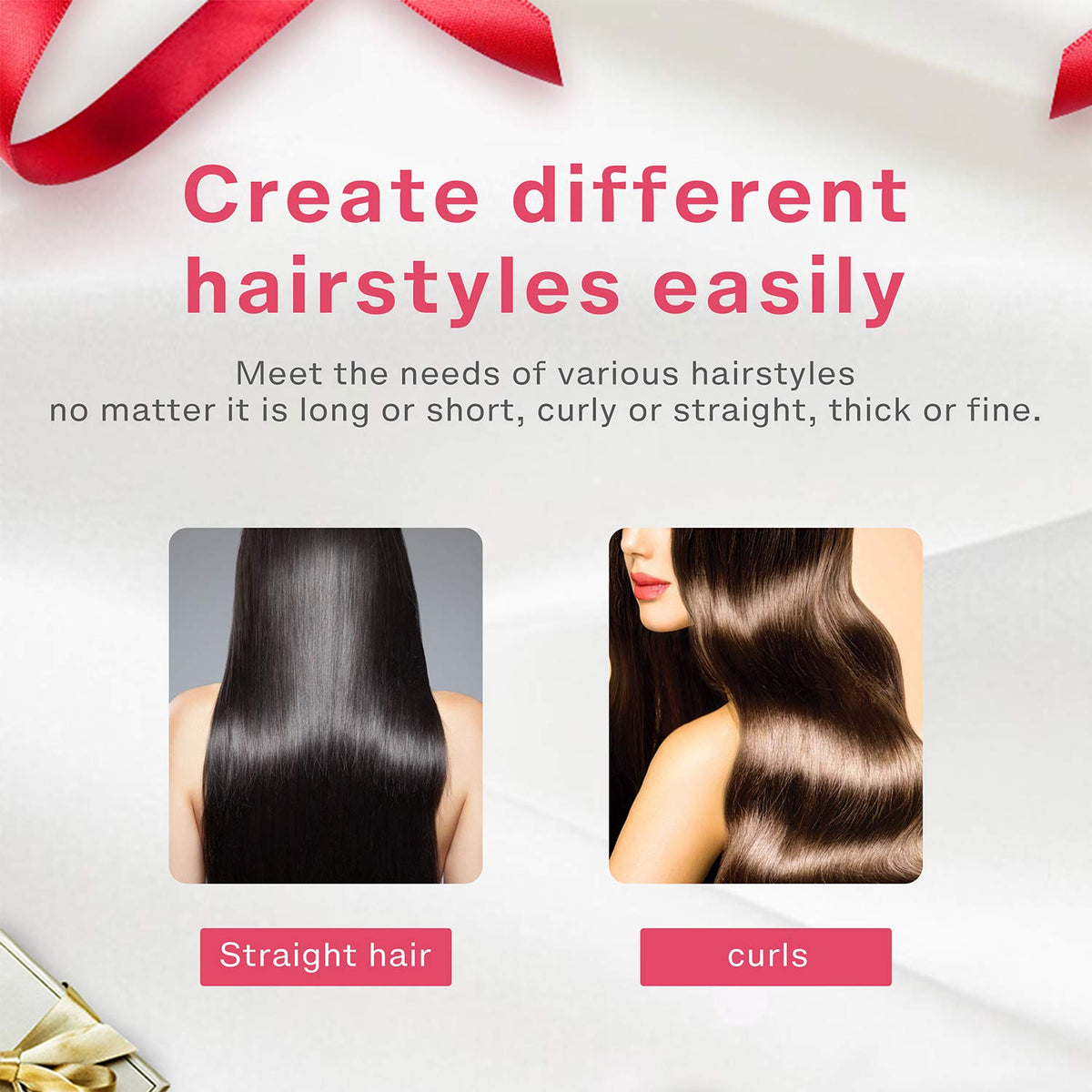 Homfu ceramic heat press comb delivers uniform heat for silkier hair