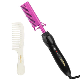 Homfu electric hot comb heat up feature for quick styling at home