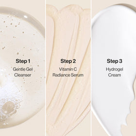 Honest Beauty Vitamin C Serum application scene suggests glow-boosting routine.