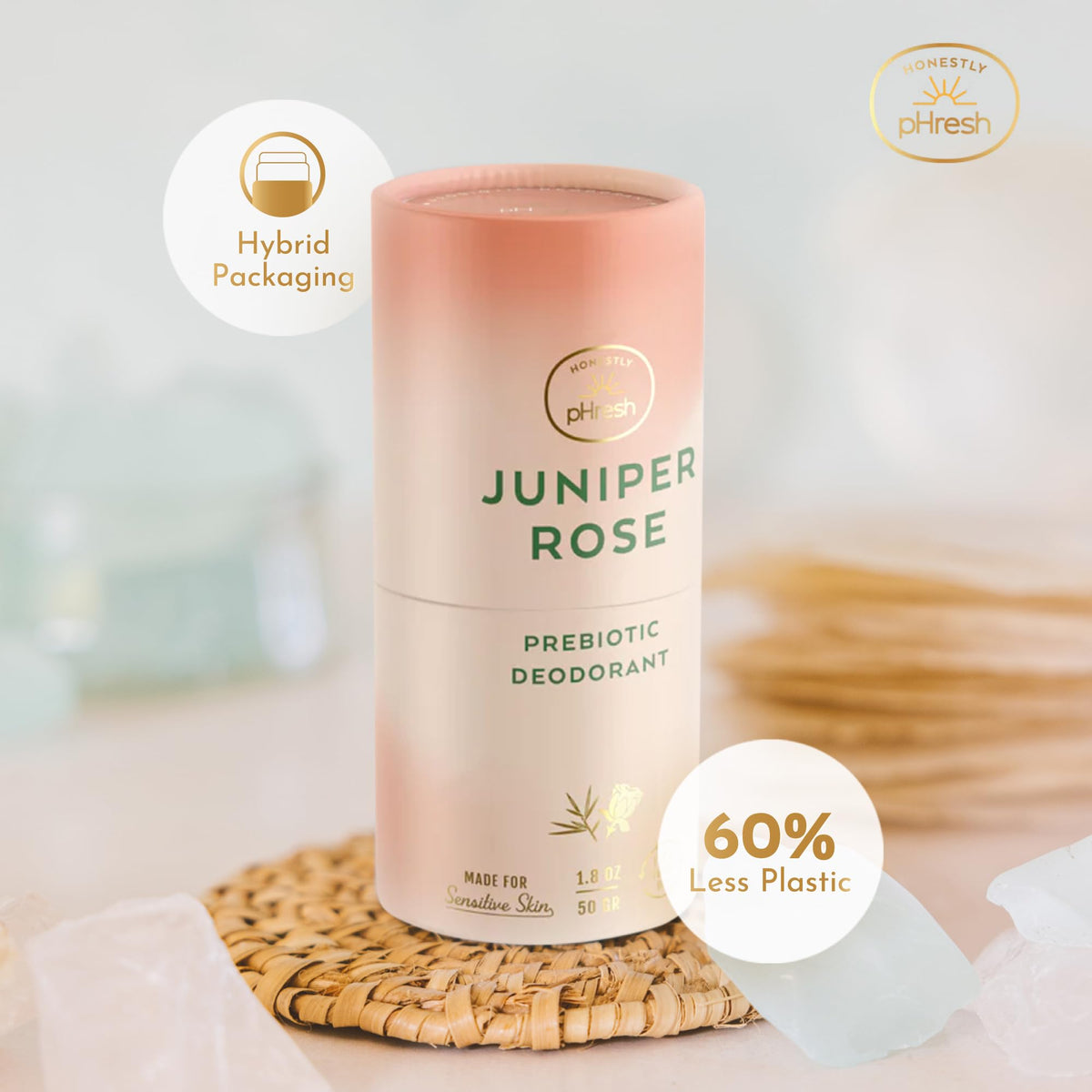 Honestly pHresh vegan and cruelty-free claim supports ethical personal care.